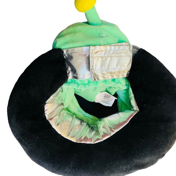 PetSmart Thrills & Chills Alien UFO Dog Costume Headpiece Halloween Green L/XL - Picture 4 of 8